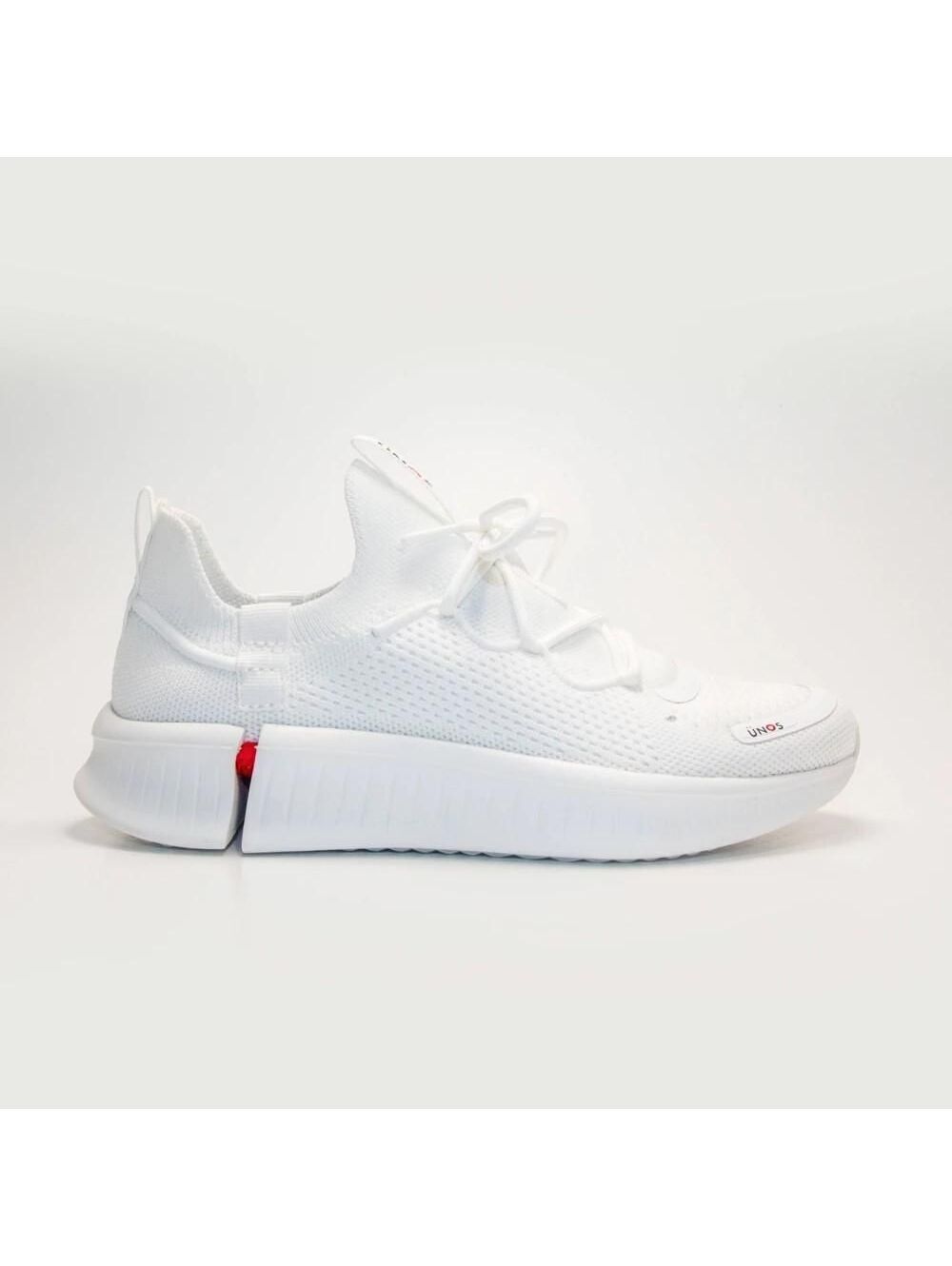 UNOS Adult Sneakers - White M 9.5-10.5/W 11-12: Lace up, Breathable Upper
